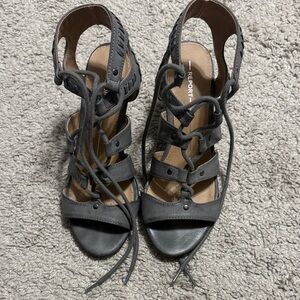 Report Women's Dark Gray Lace-Up Sandals (Stitch Fix)